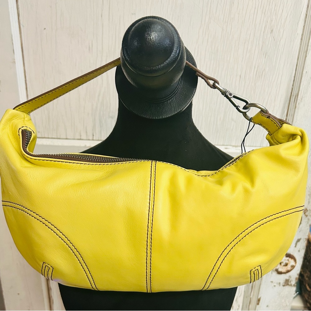 🌝🌝Free People Yellow Hobo/Clutch Bag - NWT🌻🌻 - Picture 6 of 10